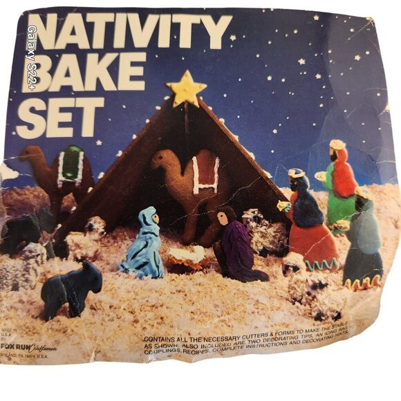 Fox Run Nativity Bake Set With Holiday-Themed Cookie Cutters & Recipes - Picture 7 of 11